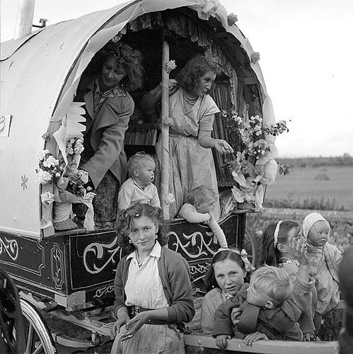 Travellers' Decorated Caravan